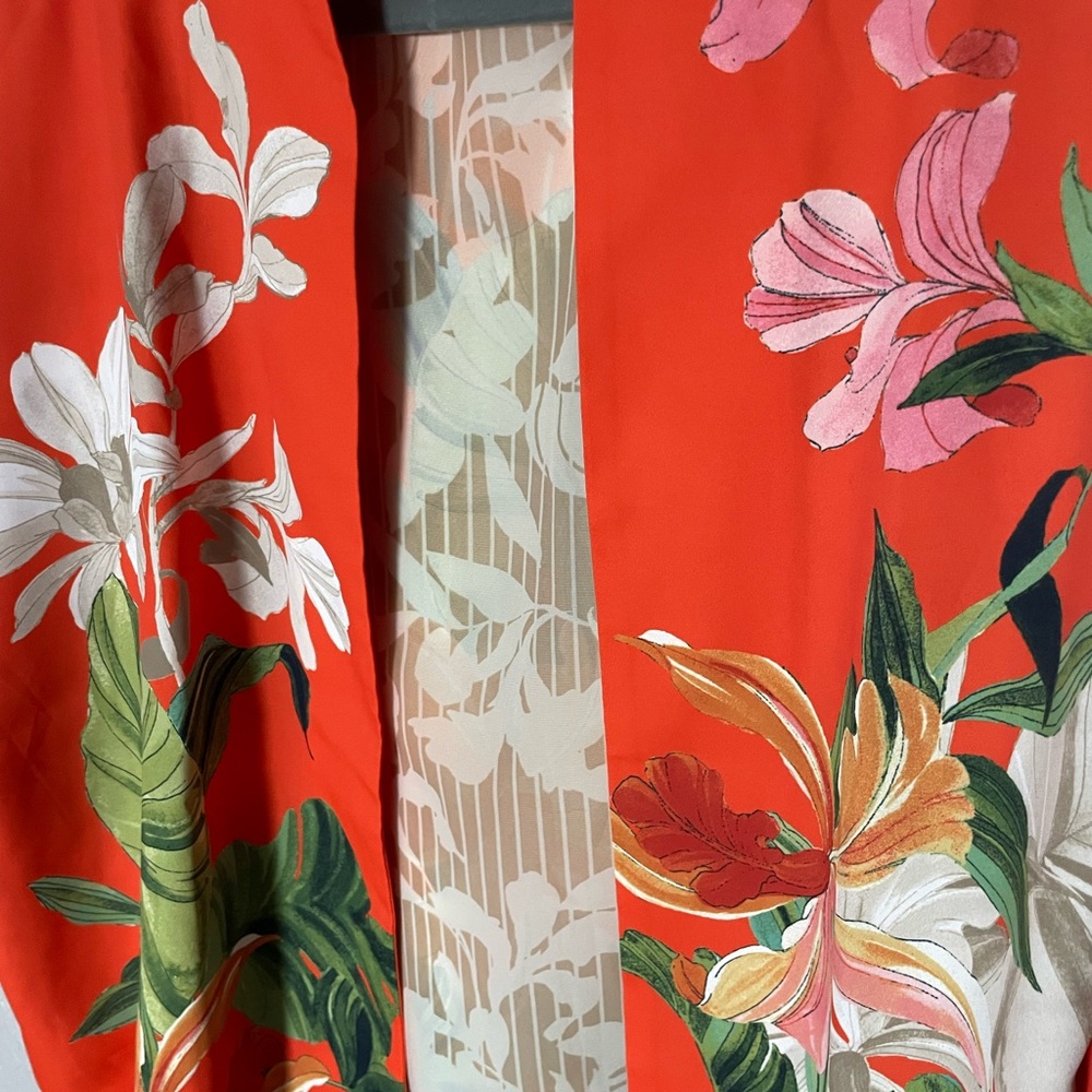 Chico's Tropical Floral Kimono - Picture 7 of 9